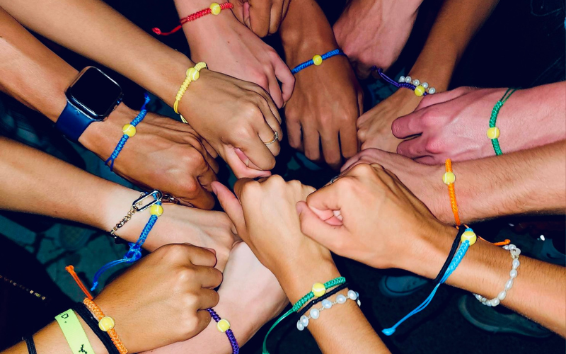 Friendship bracelets for the team